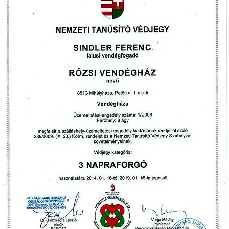 8513 Mihályháza - Rózsi Apartman *